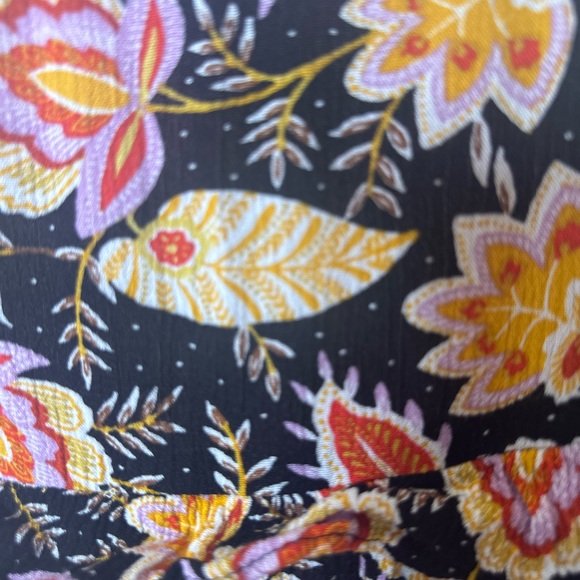 Loft Beach Floral Ruffle Tiered Maxi Dress Coverup Size XL - Picture 6 of 9